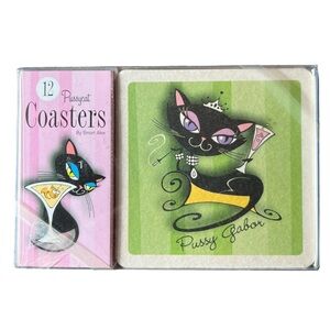 Smart Alex Kitschy Coasters Retro Cat